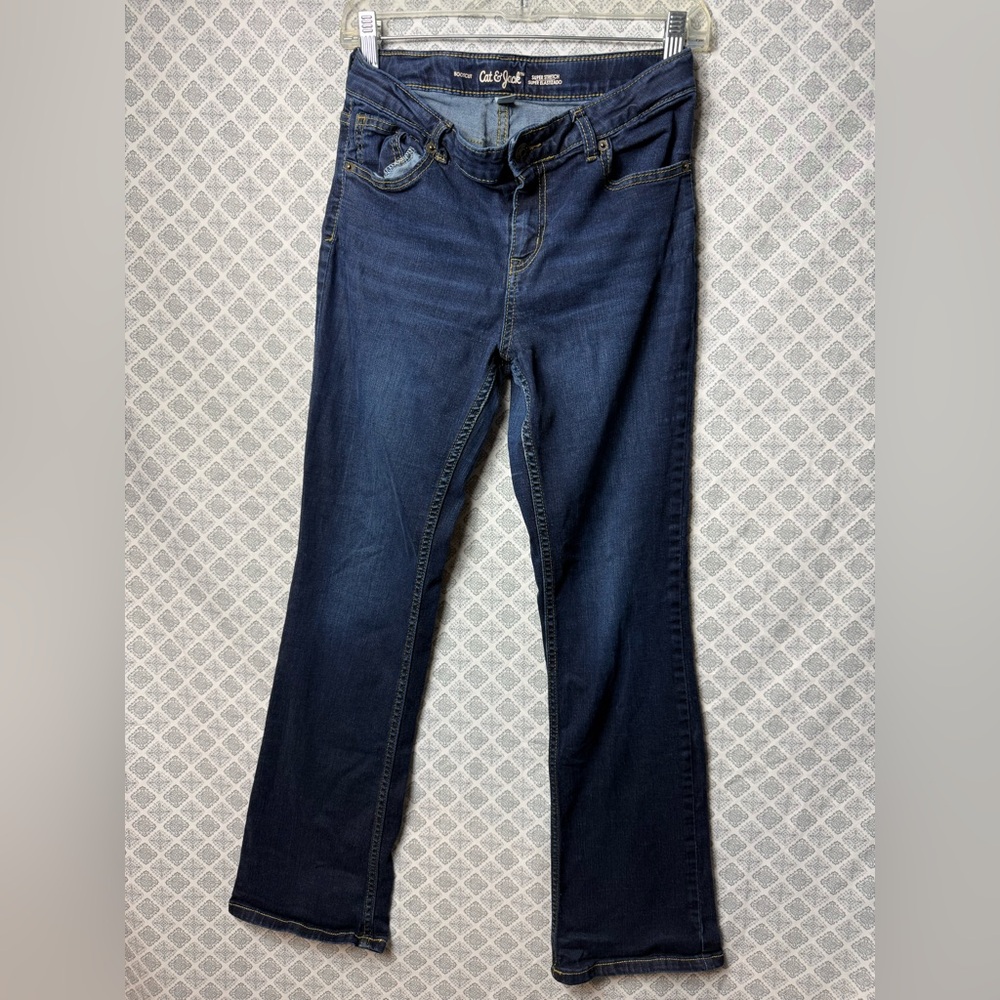 Cat & Jack Women's Boot Cut Jeans - Deep Indigo